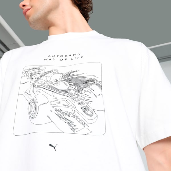 GRAPHICS "Autobahn" Men's Relaxed Fit Tee, PUMA White, extralarge-IND